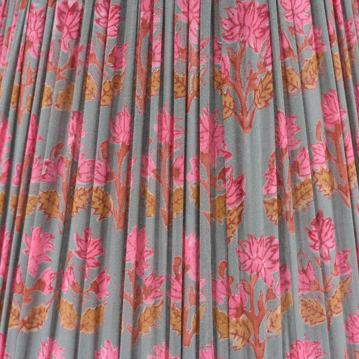 Samarkand Pink & Ochre Lampshade | Indigo Antiques