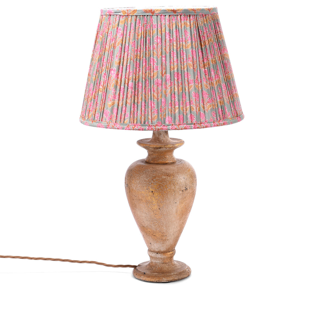 Large Samarkand Pink & Ochre Lampshade | Indigo Antiques