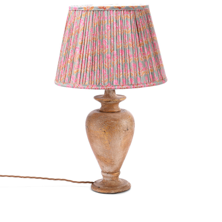 Large Samarkand Pink & Ochre Lampshade | Indigo Antiques