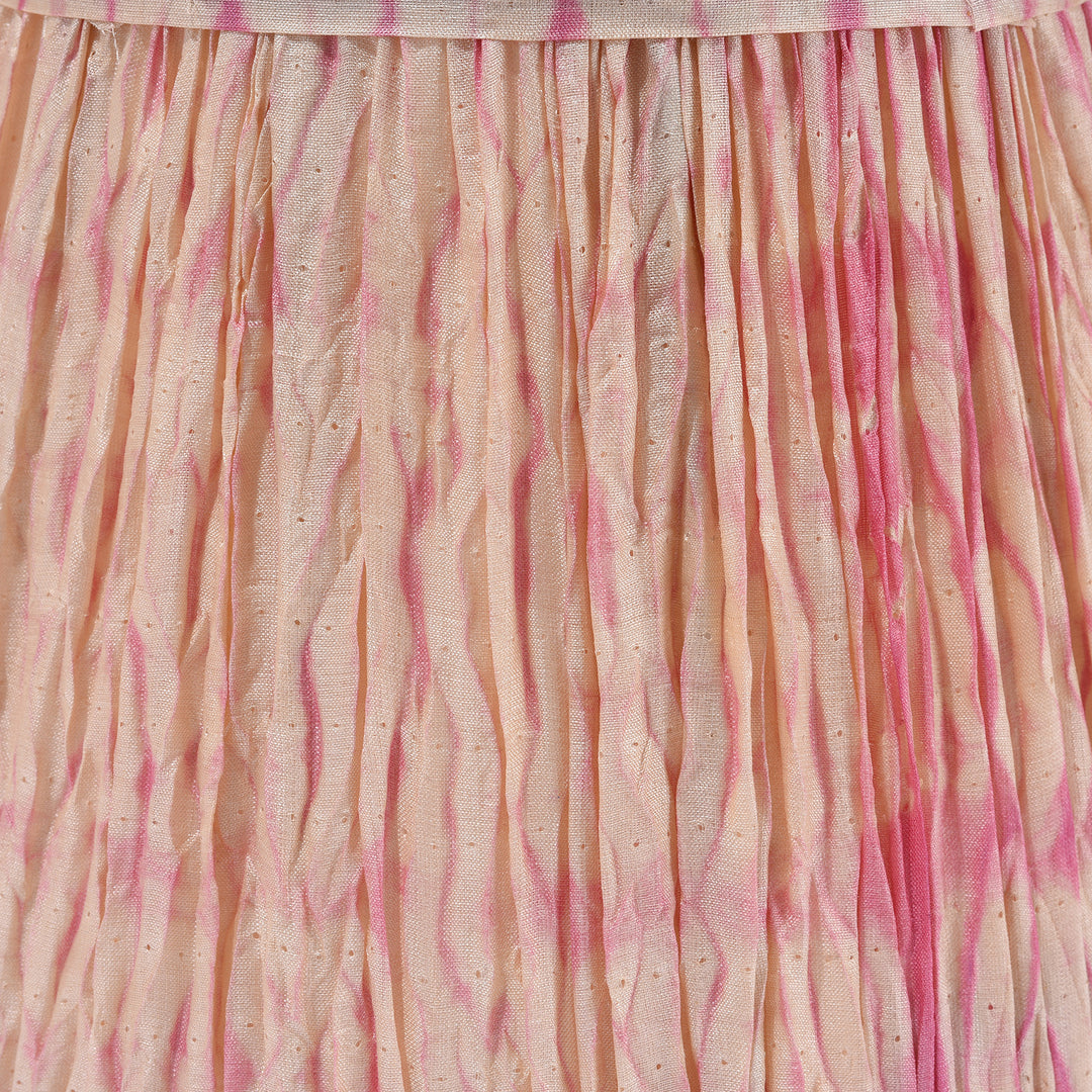 Detail From Large Samarkand Pink Shibori Silk Lampshade | Indigo Antiques | Indigo Antiques | Indigo Antiques