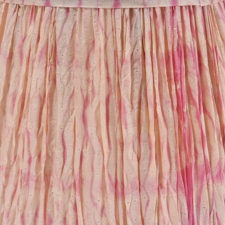Detail From Large Samarkand Pink Shibori Silk Lampshade | Indigo Antiques | Indigo Antiques | Indigo Antiques