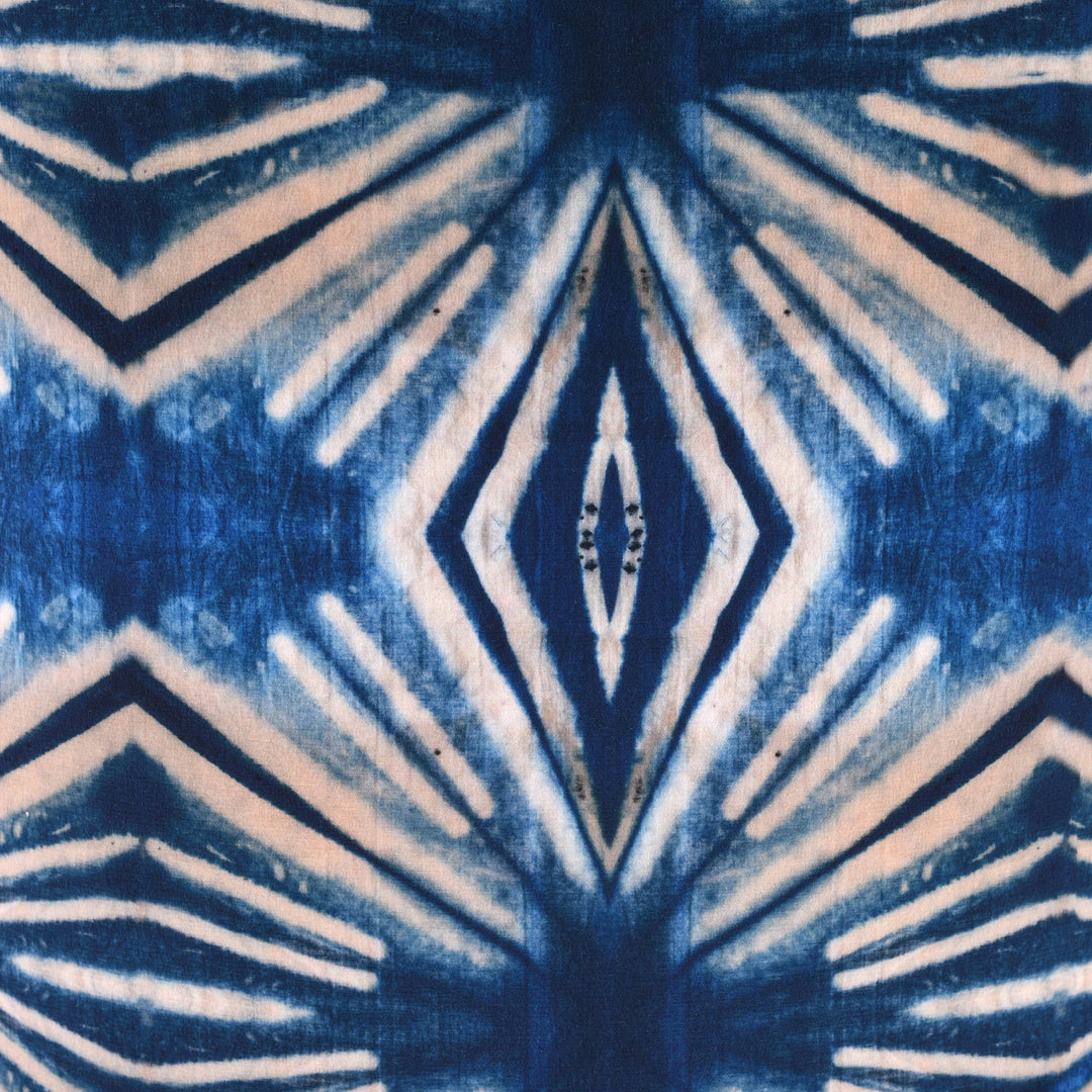 Blue Diamond Lampshade 30.5 x 21 cm | Indigo Antiques