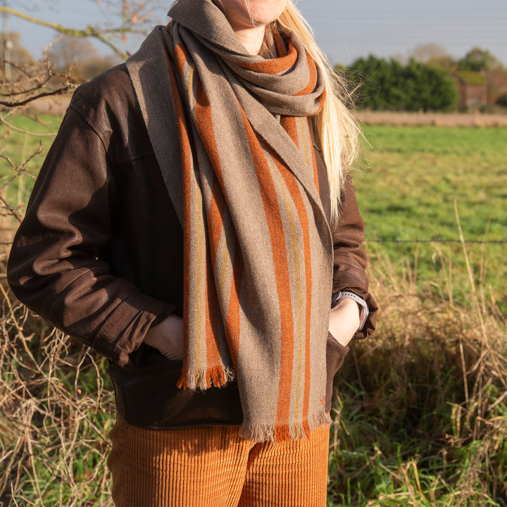 The Gorkha - Cosi 100% Hand Made Yak Wool Anti-Allergenic Winter Scarf | Indigo Antiques