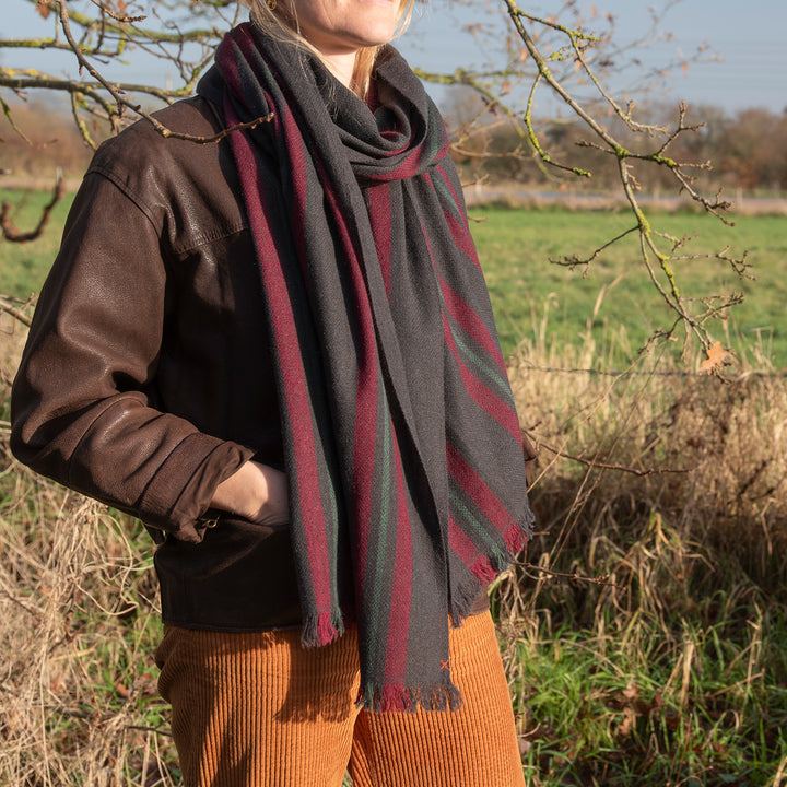 The Gorkha - Cosi 100% Hand Made Yak Wool Anti-Allergenic Winter Scarf | Indigo Antiques