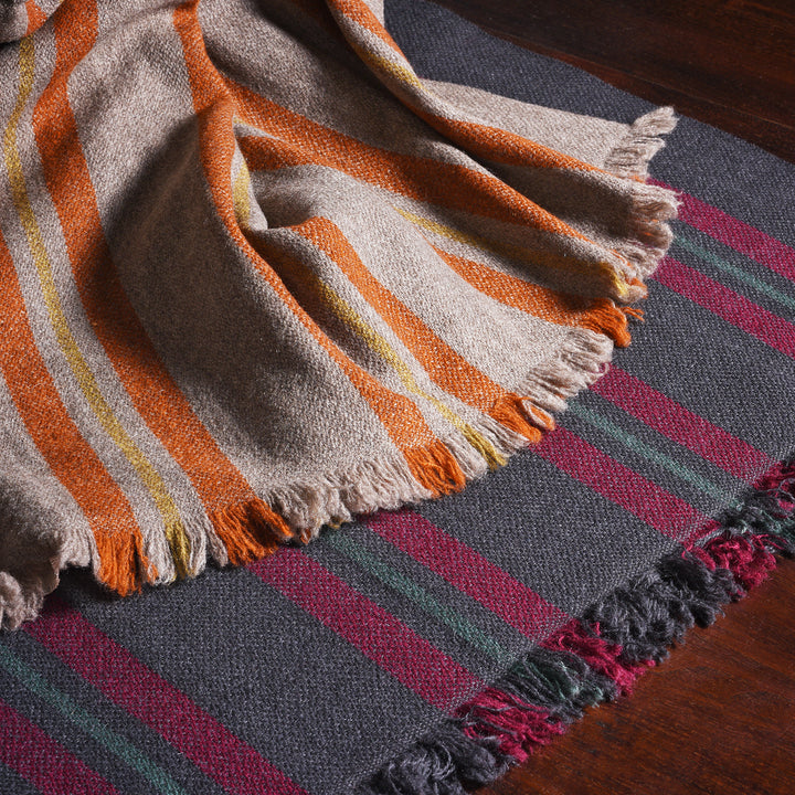 The Gorkha - Cosi 100% Hand Made Yak Wool Anti-Allergenic Winter Scarf | Indigo Antiques