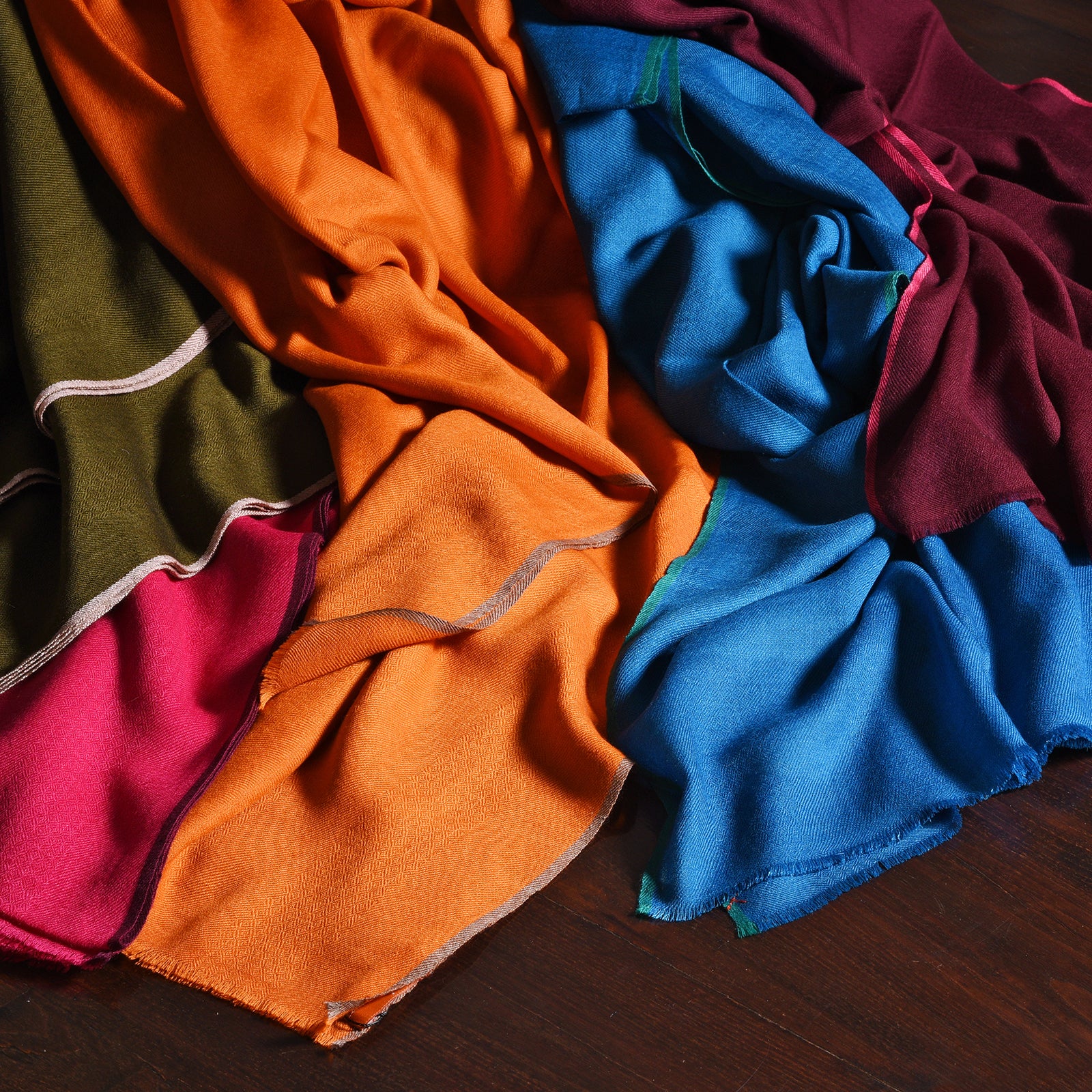 Hand Woven The Roman Cashmere Shawl by Cosi  | Indigo Antiques