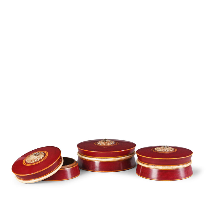  Indian Red Lacquer Box | Indigo Antiques