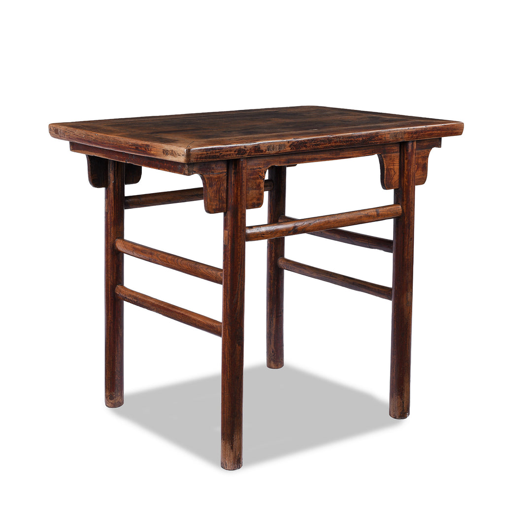 Angled View Of Antique Chinese Half Table From Shanxi | Indigo Antiques