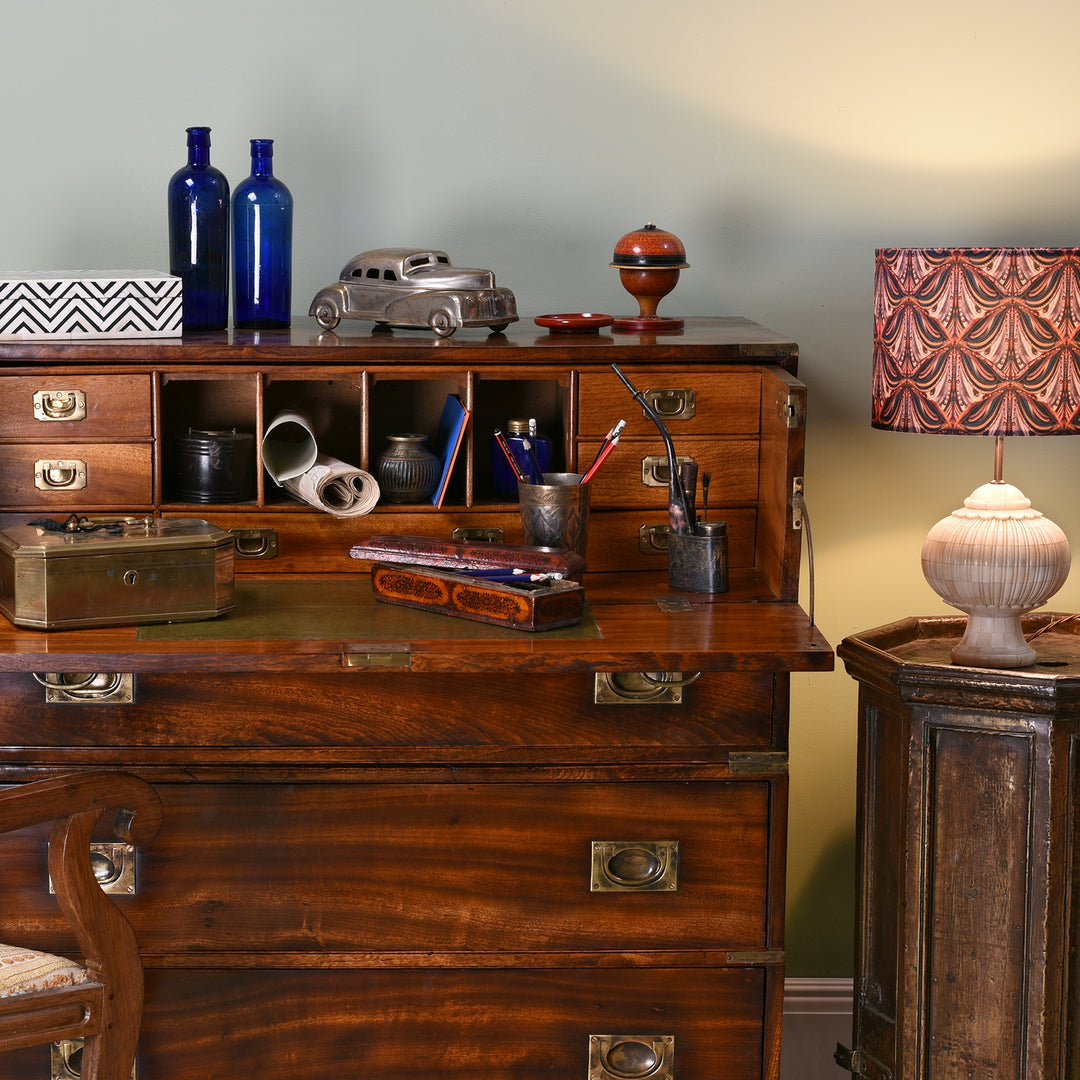 Anglo Indian Desk Scene | Indigo Antiques 