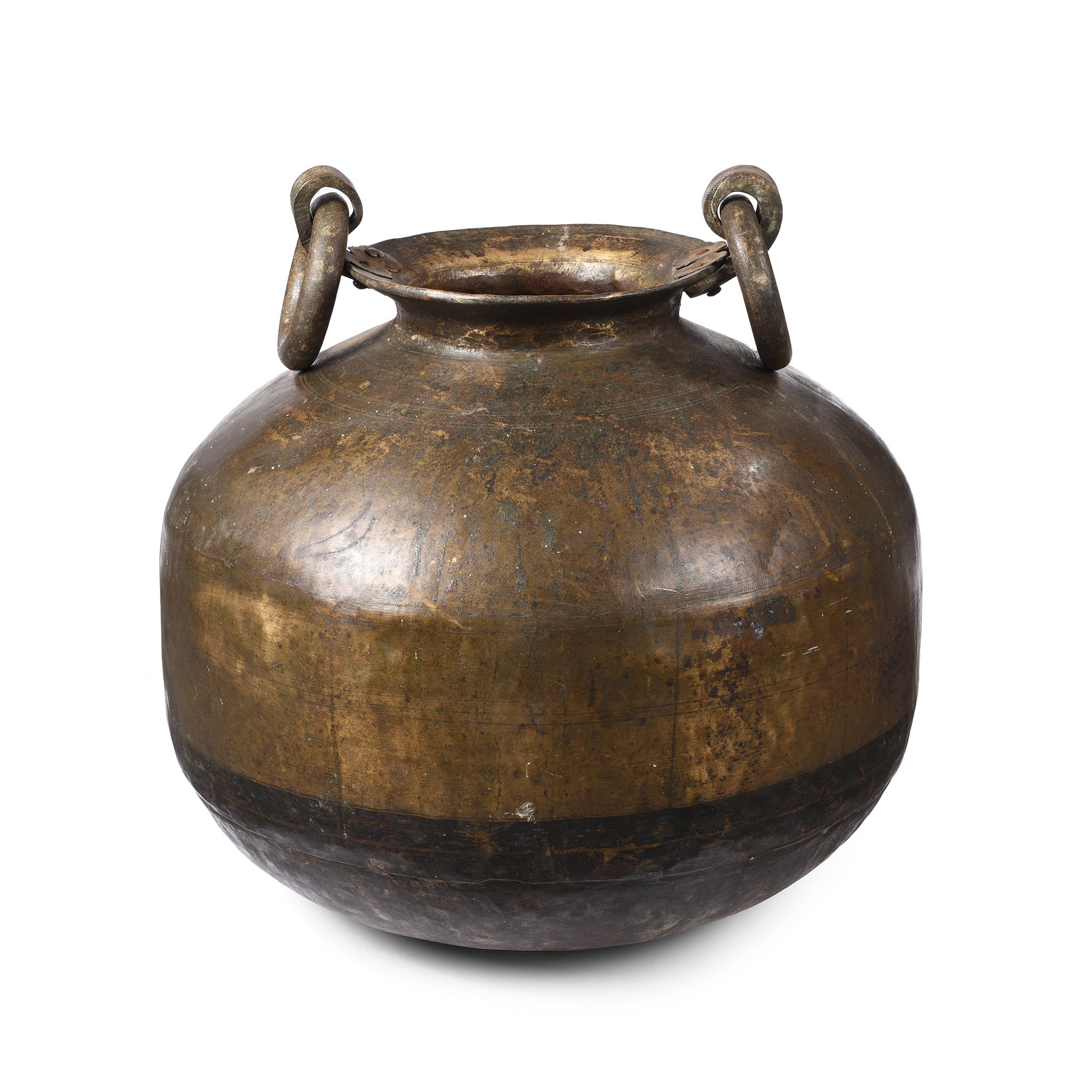 Antique Brass Matka Water Pot From Kerala | Indigo Antiques