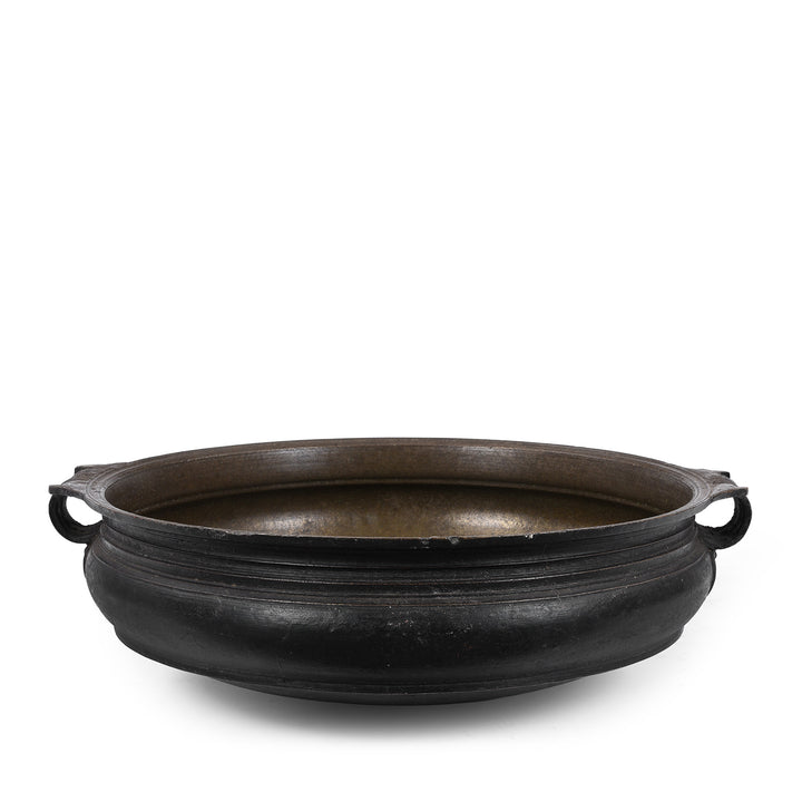 Bronze Urli Cauldron With Loop Handles From South India 19th Century