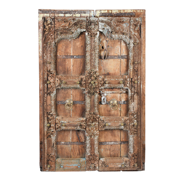 Carved Teak Lintel Panel From Kutch - 19th Century Carved Teak Lintel Panel From Kutch - 19th Century