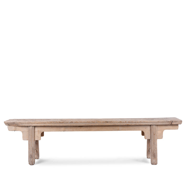 Antique Chinese Bleached Spring Bench | Indigo Antiques