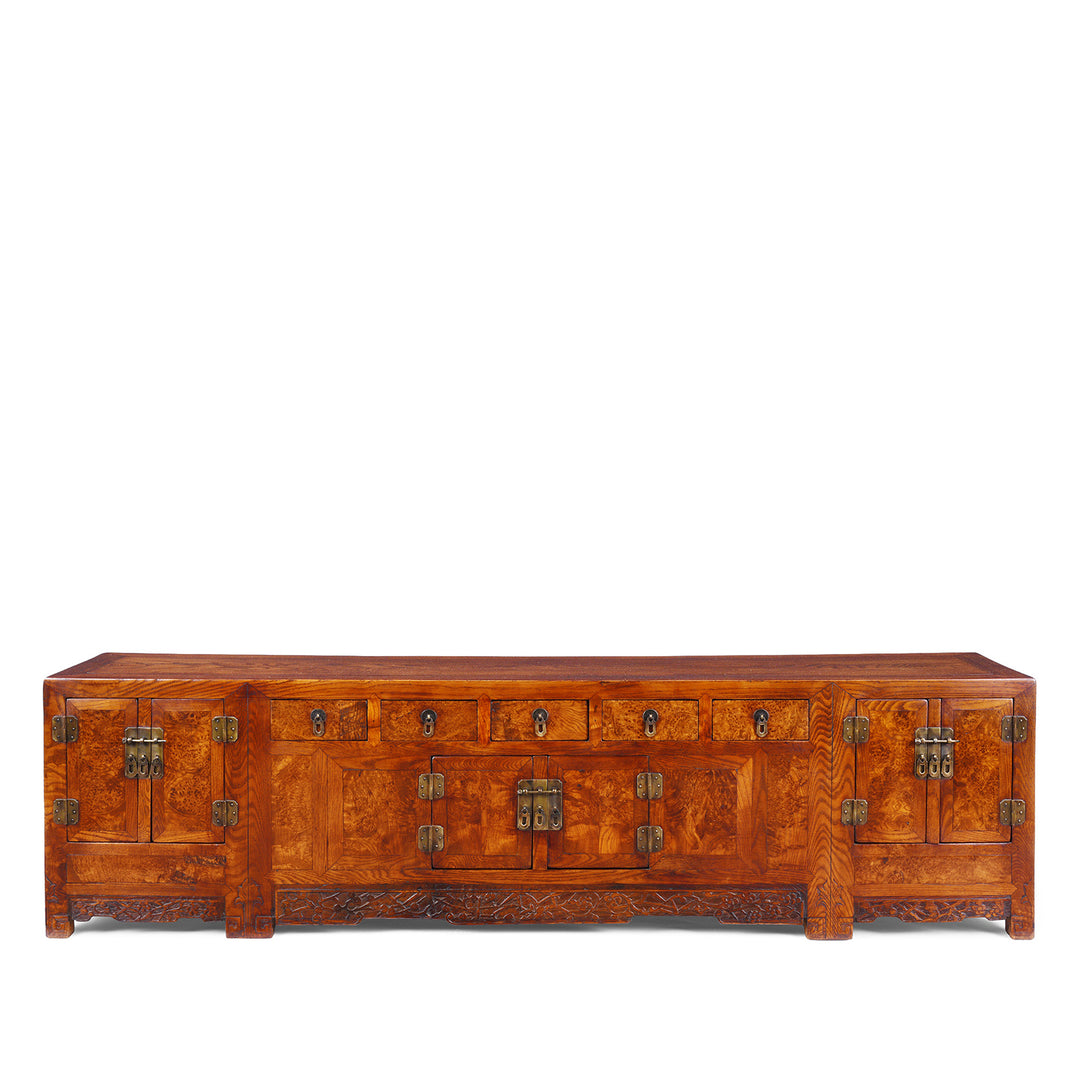 Antique Chinese Burr Elm Kang Cabinet | Indigo Antiques