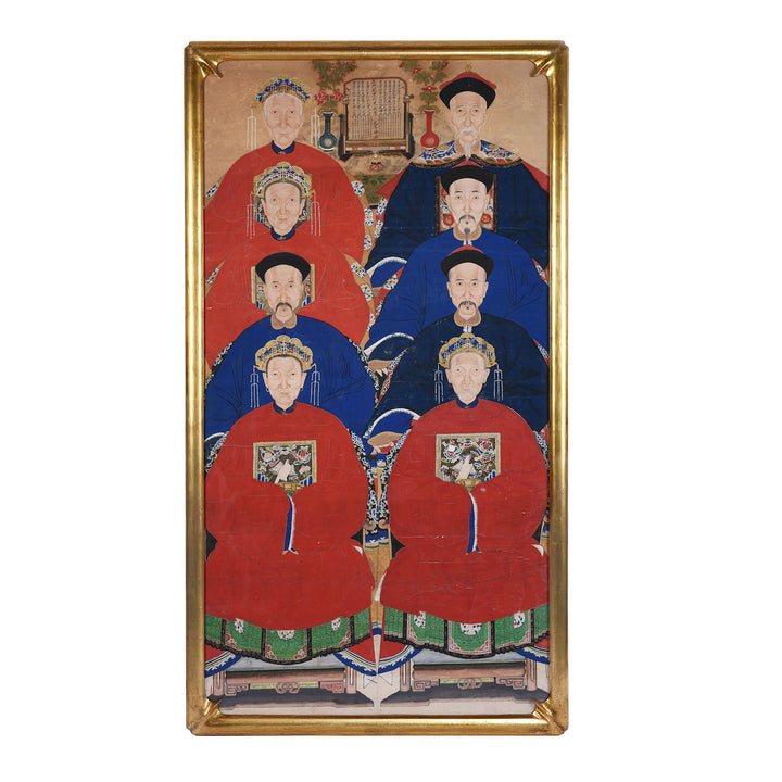 Antique Chinese Framed Ancestor Painting | Indigo Antiques
