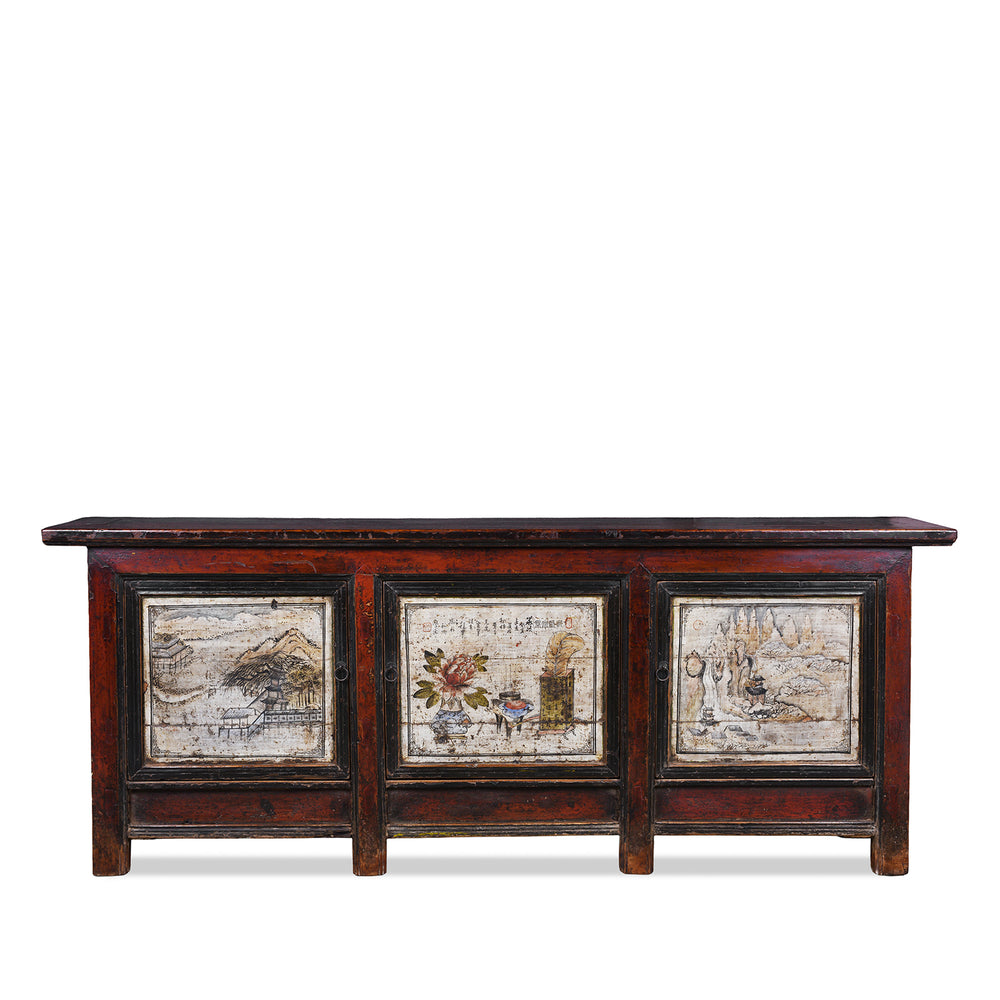 Antique Chinese Painted Sideboard | Indigo Antiques