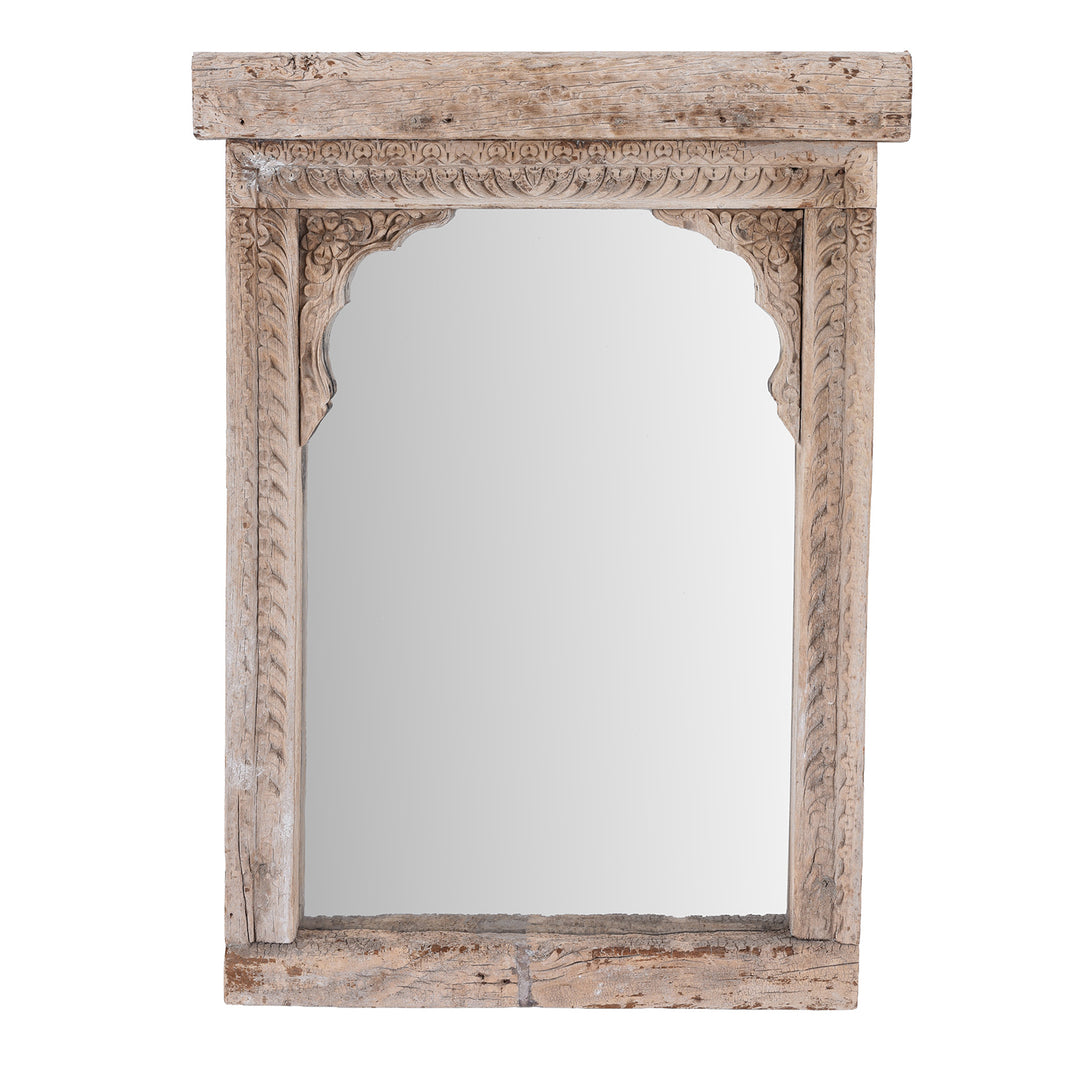 Antique Indian Bleached Mughal Mirror | Indigo Antiques
