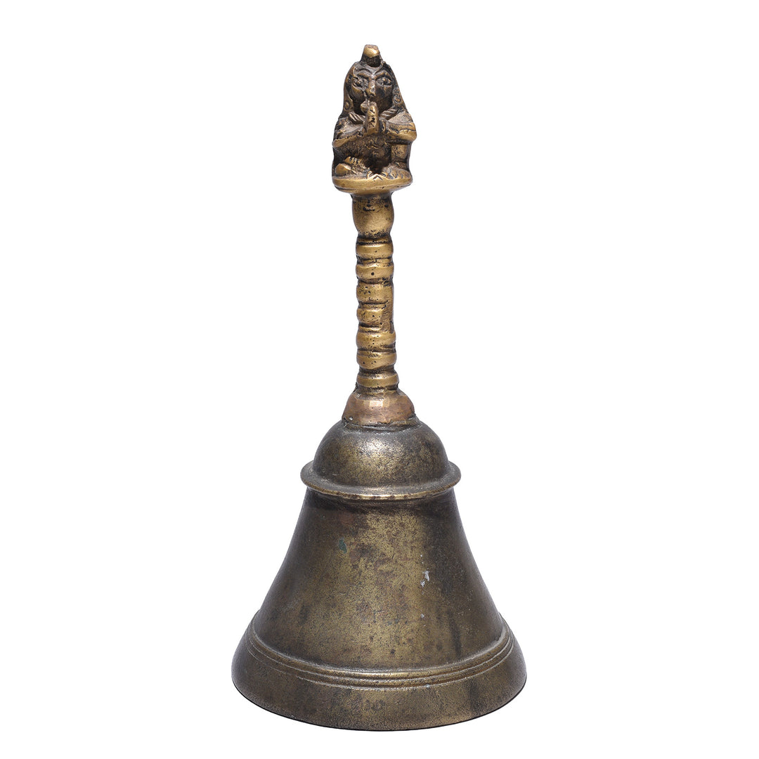 Antique Indian Brass Puja Bell | Indigo Antiques