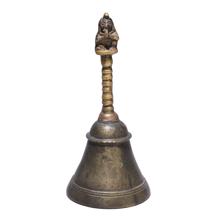 Antique Indian Brass Puja Bell | Indigo Antiques