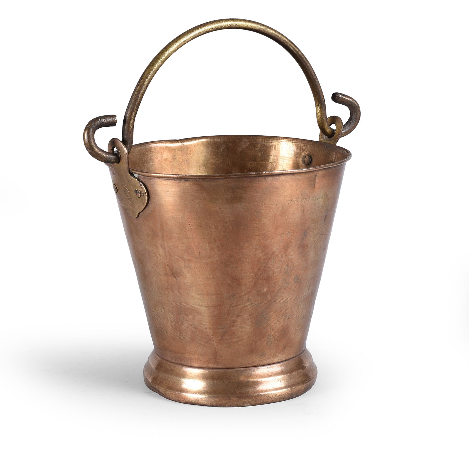 Antique Indian Brass Temple Bucket 