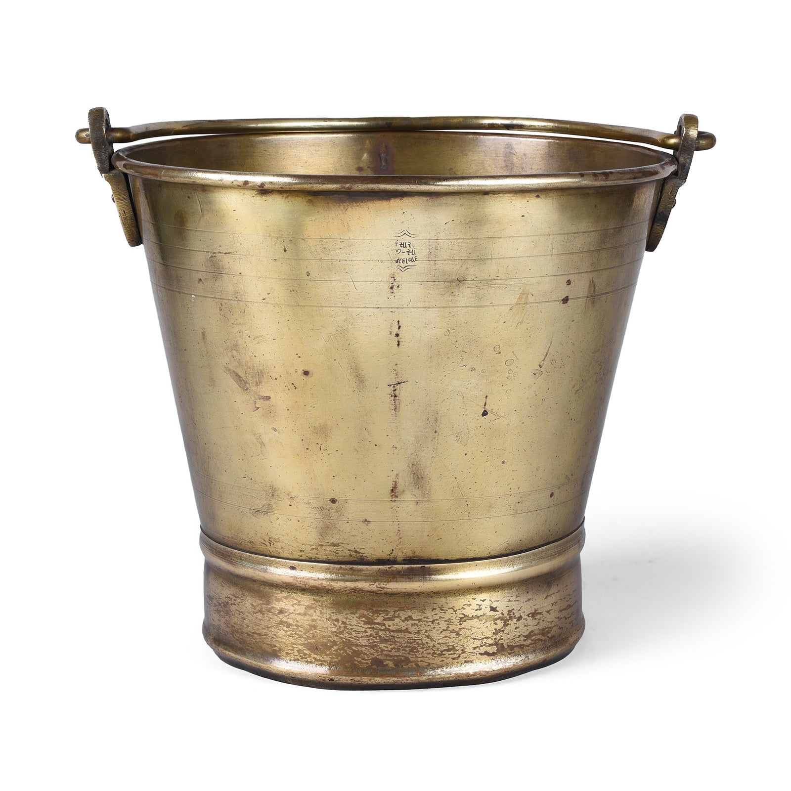 Indian Bucket Collection Antique Indian Brass Temple Bucket | Indigo Antiques