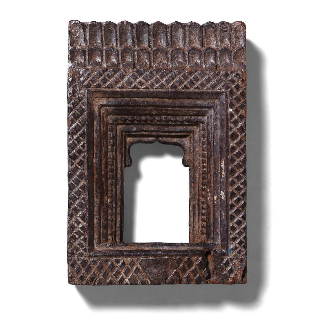 Antique Indian Carved Indian Teak Votive Panel | Indigo Antiques