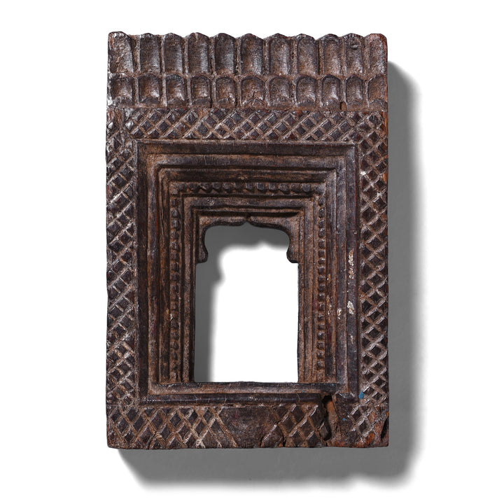 Antique Indian Carved Indian Teak Votive Panel | Indigo Antiques