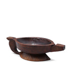 Carved Teak Kharal - Opium Grinder - Ca 1920