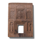Carved Teak Votive Panel From Andhra Pradesh - Late 19th Century