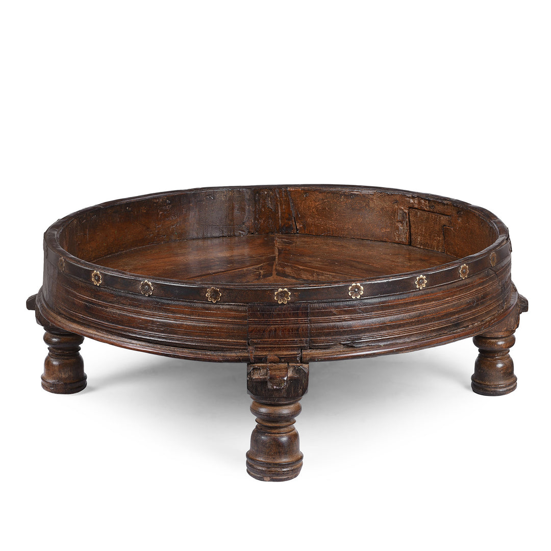 Antique Indian Chakki Coffee Table From Rajasthan | Indigo Antiques