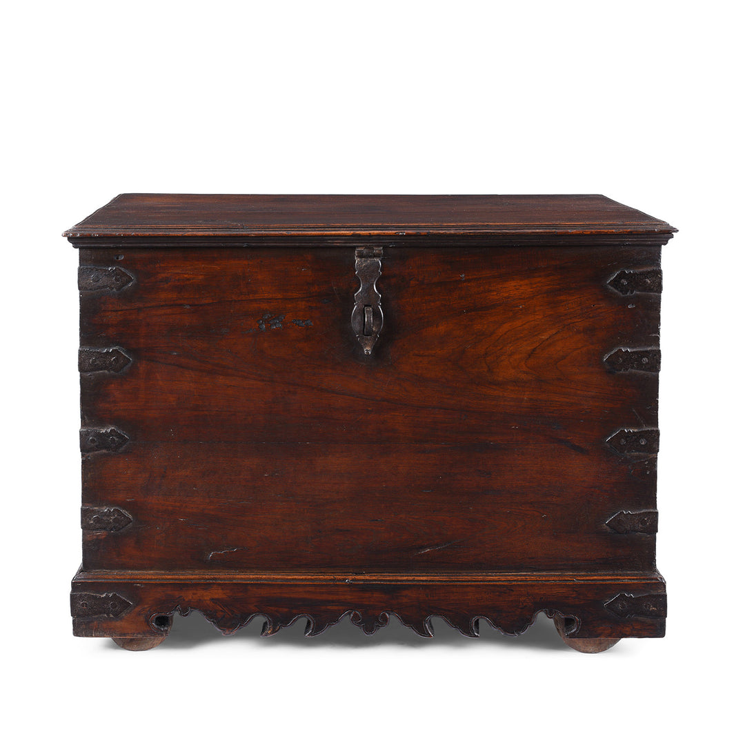 Antique Indian Iron Bound Chest | Indigo Antiques