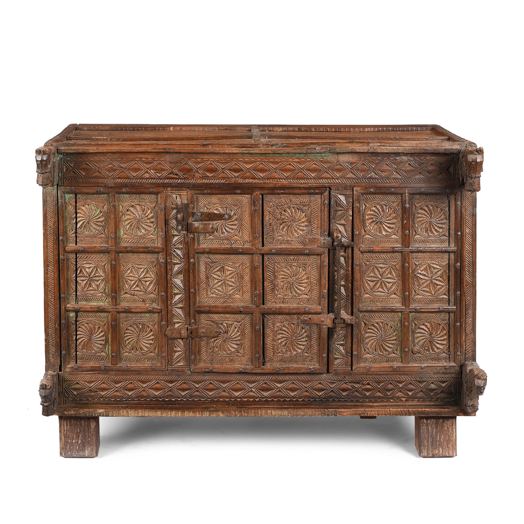 Antique Indian Majus Dowry Chest | Indigo Antiques