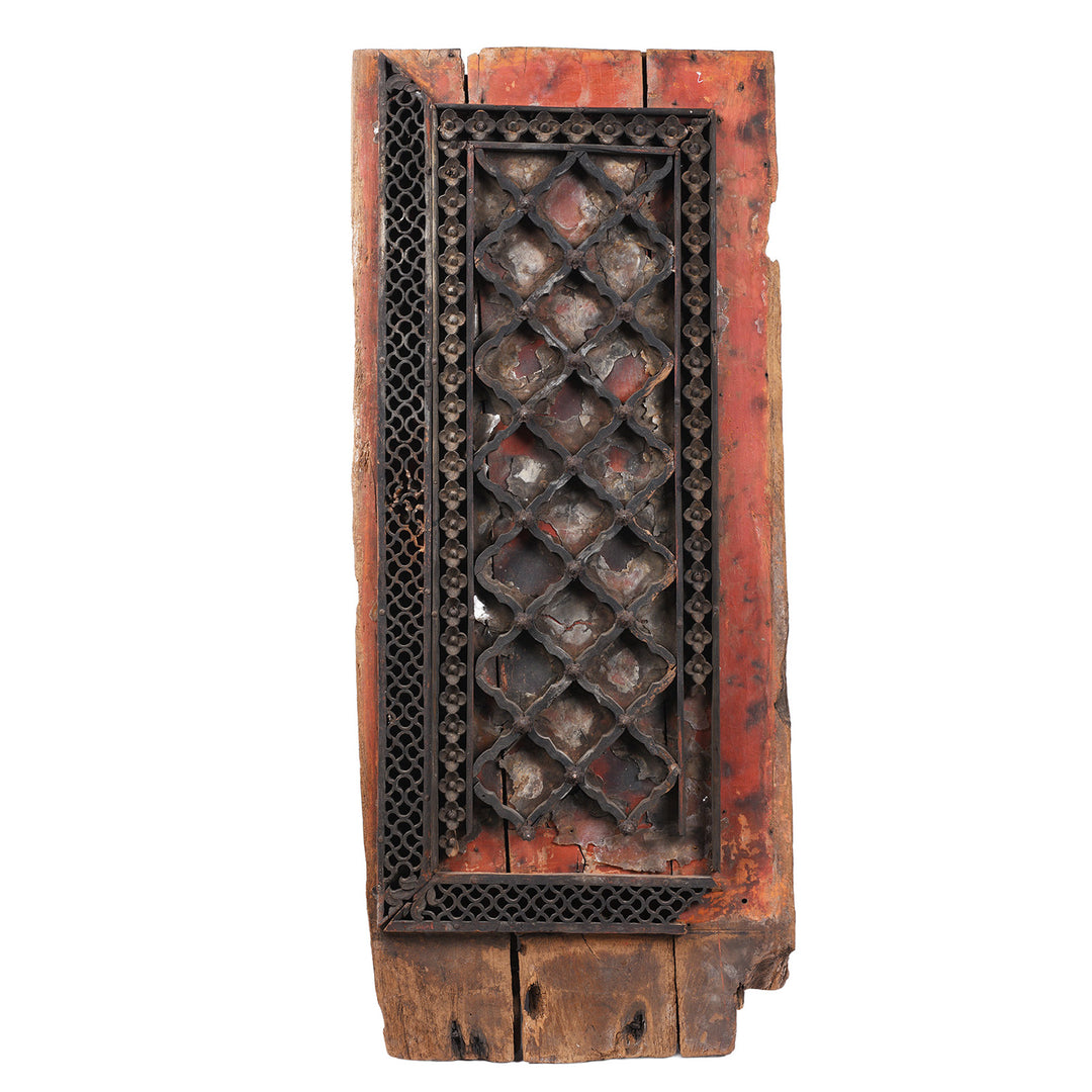 Antique Indian Mica & Painted Ceiling Panel | Indigo Antiques