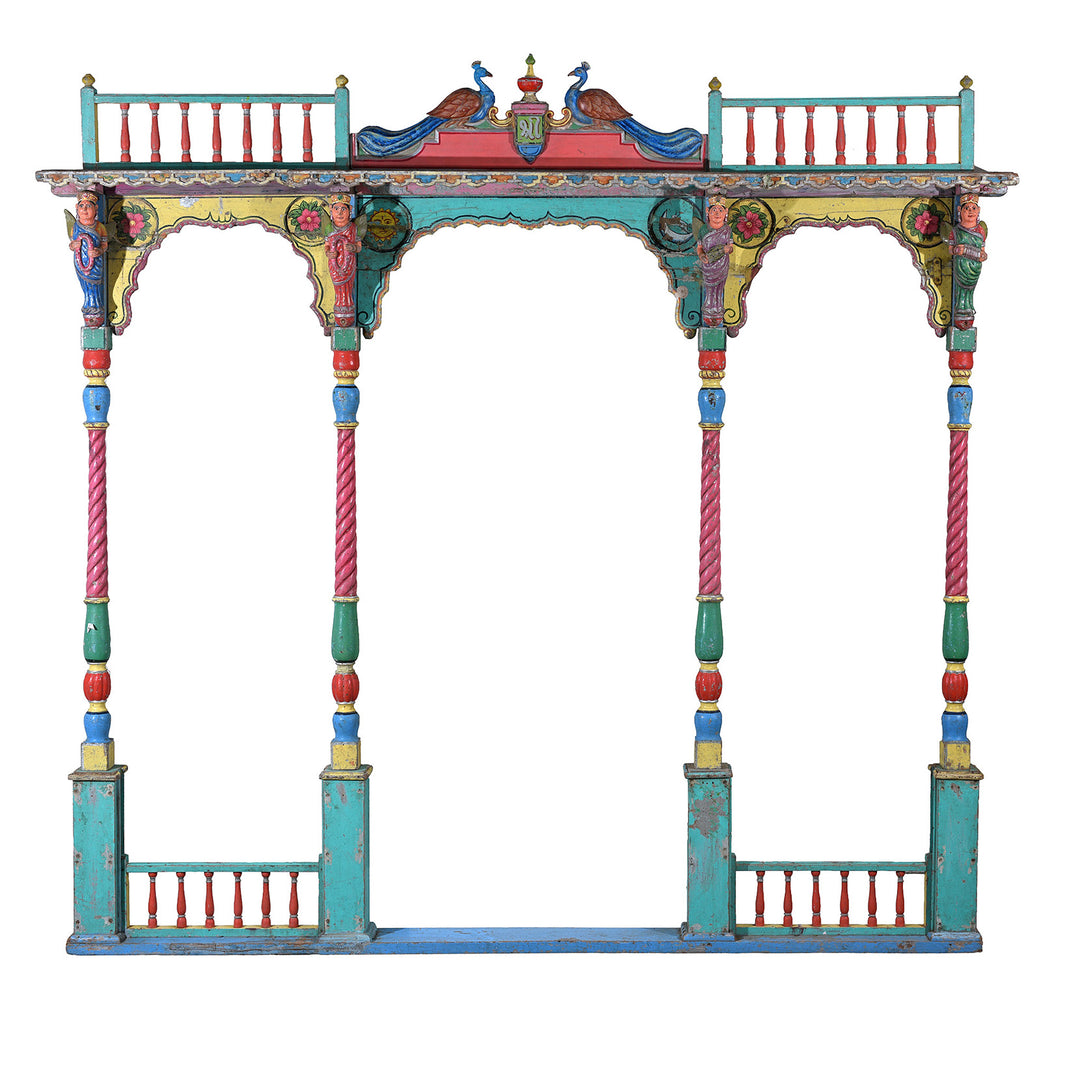 Antique Indian Painted Archway | Indigo Antiques