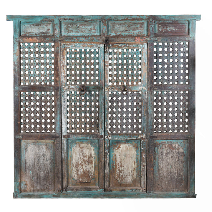 Antique Indian Painted Door & Divider Panel | Indigo Antiques