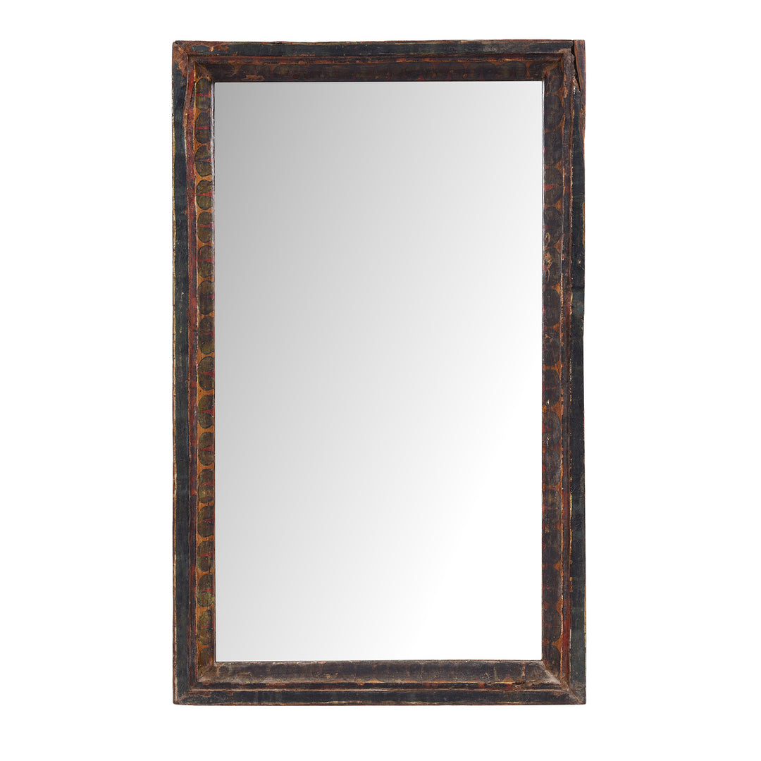 Antique Indian Painted Rajasthani Mirror | Indigo Antiques