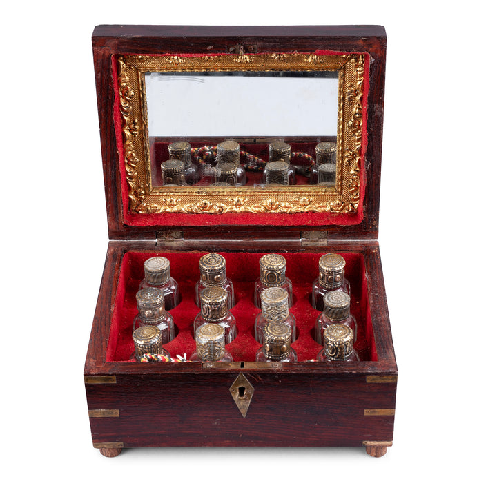 Antique Indian Rosewood Scent Bottle Box | Indigo Antiques