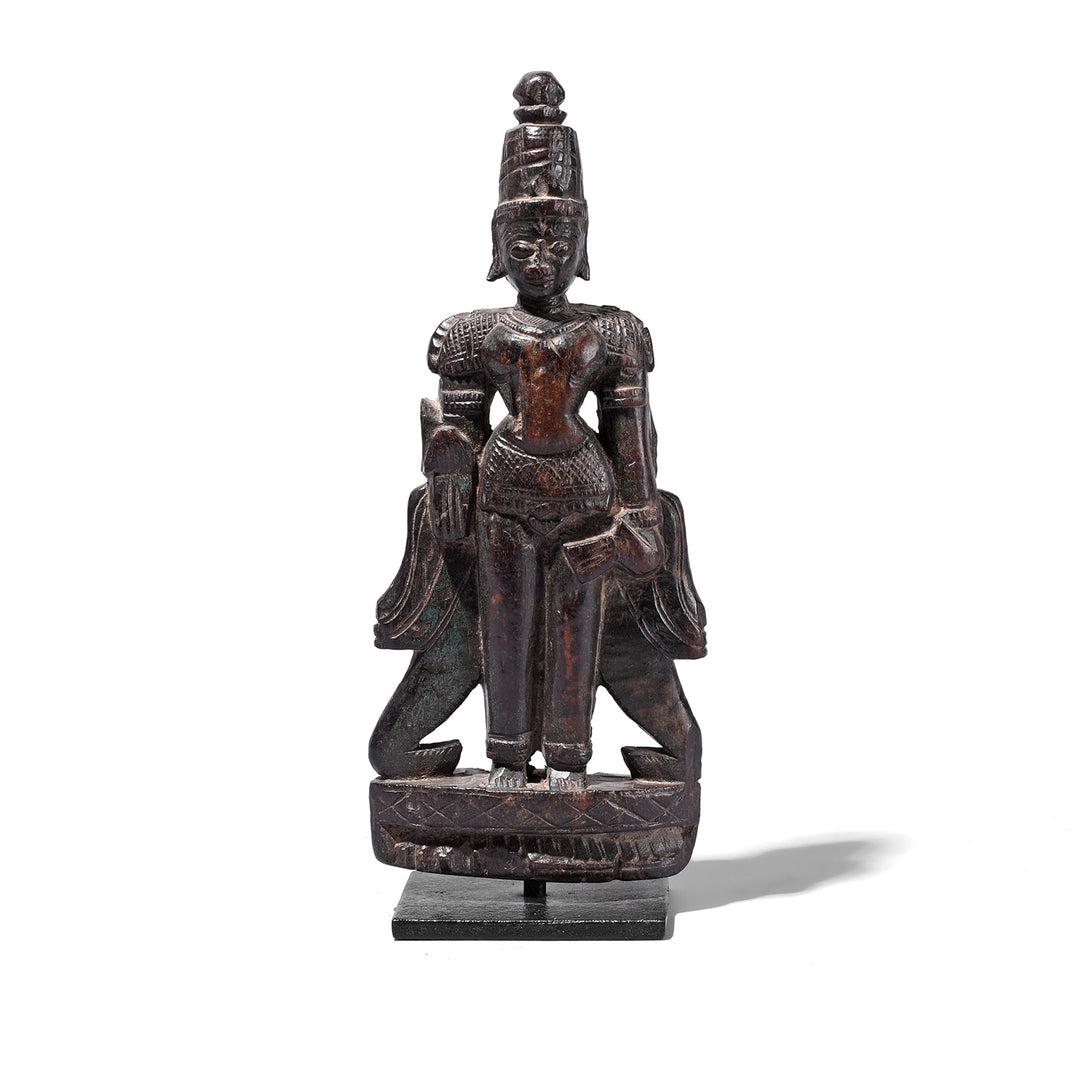 Antique Indian Rosewood Vishnu / Laxshmi Bommai Dolls | Indigo Antiques