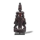 Rosewood Vishnu / Laxshmi Bommai Dolls From Kerala - 1930'S