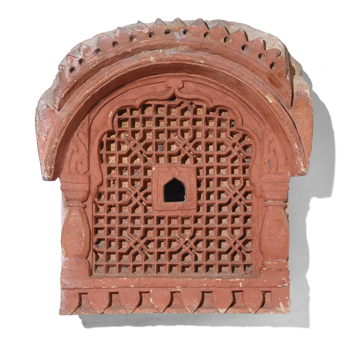 Antique Indian Stone Jali Lamp Niche | Indigo Antiques