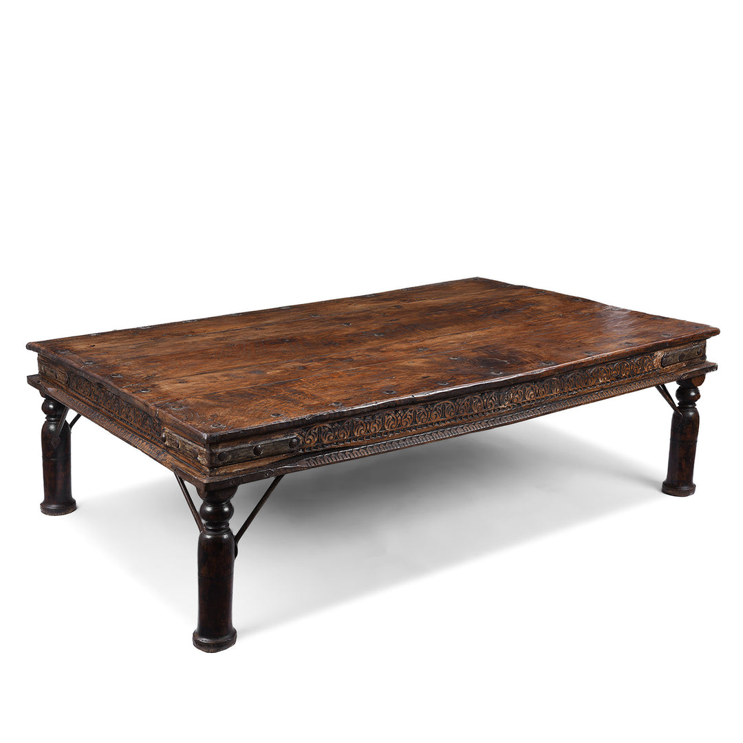 Antique Indian Takhat Coffee Table From Rajasthan  | Indigo Antiques