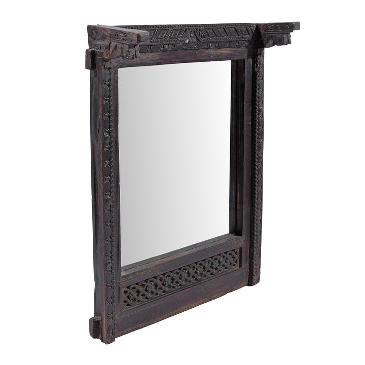 Antique Indian Window Mirror From Nagaur | Indigo Antiques