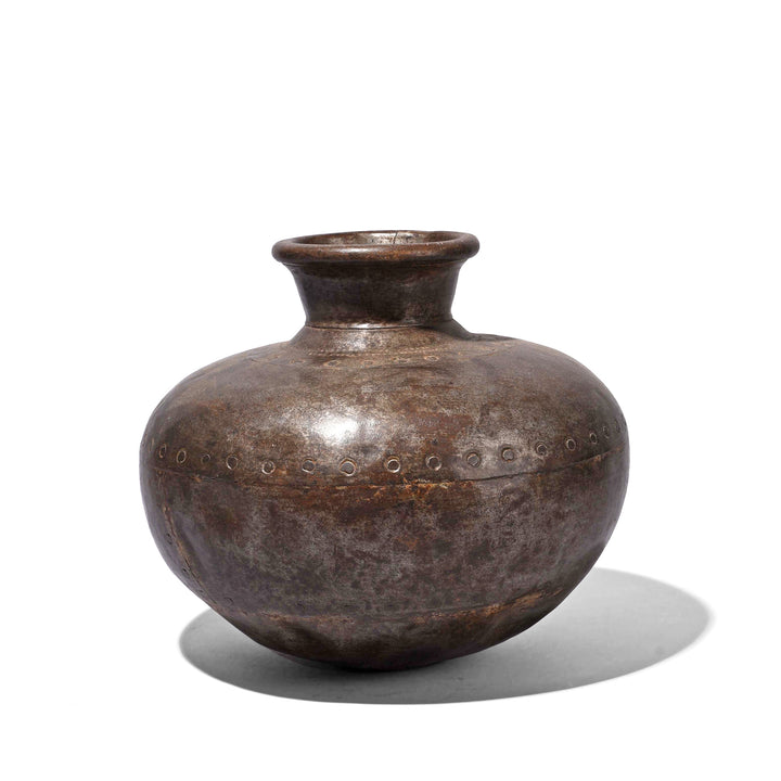 Antique Iron Lota From The Punjab (Indian Water Pot) | Indigo Antiques