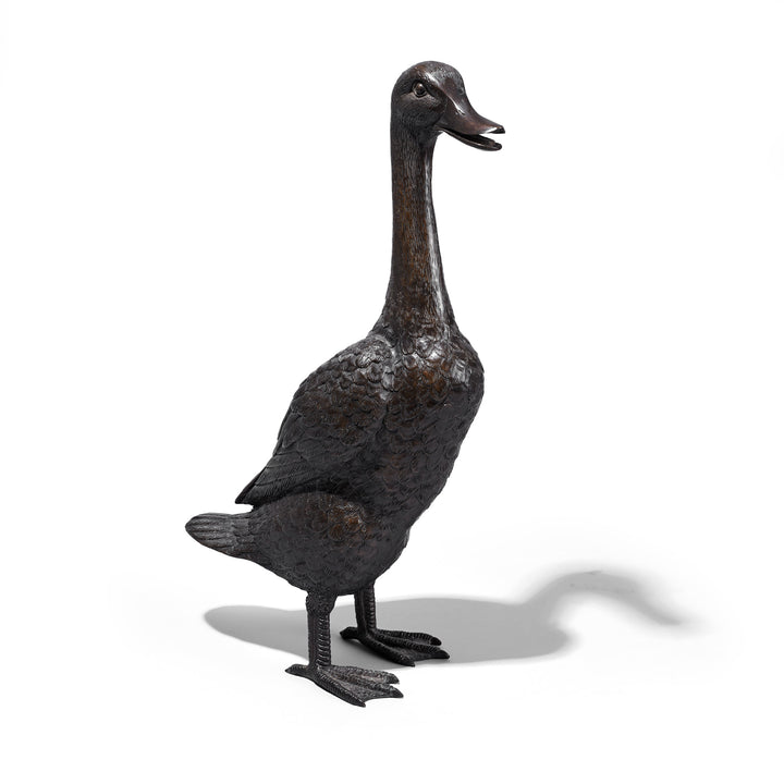 Antique Japanese Bronze Duck Okimono | Indigo Antiques