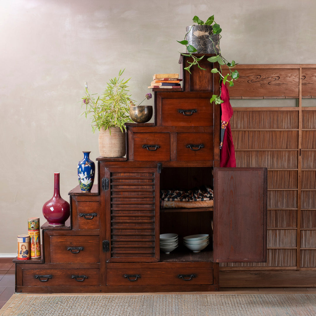 Antique Japanese Kaidan Dansu (Step Tansu) | Indigo Antiques