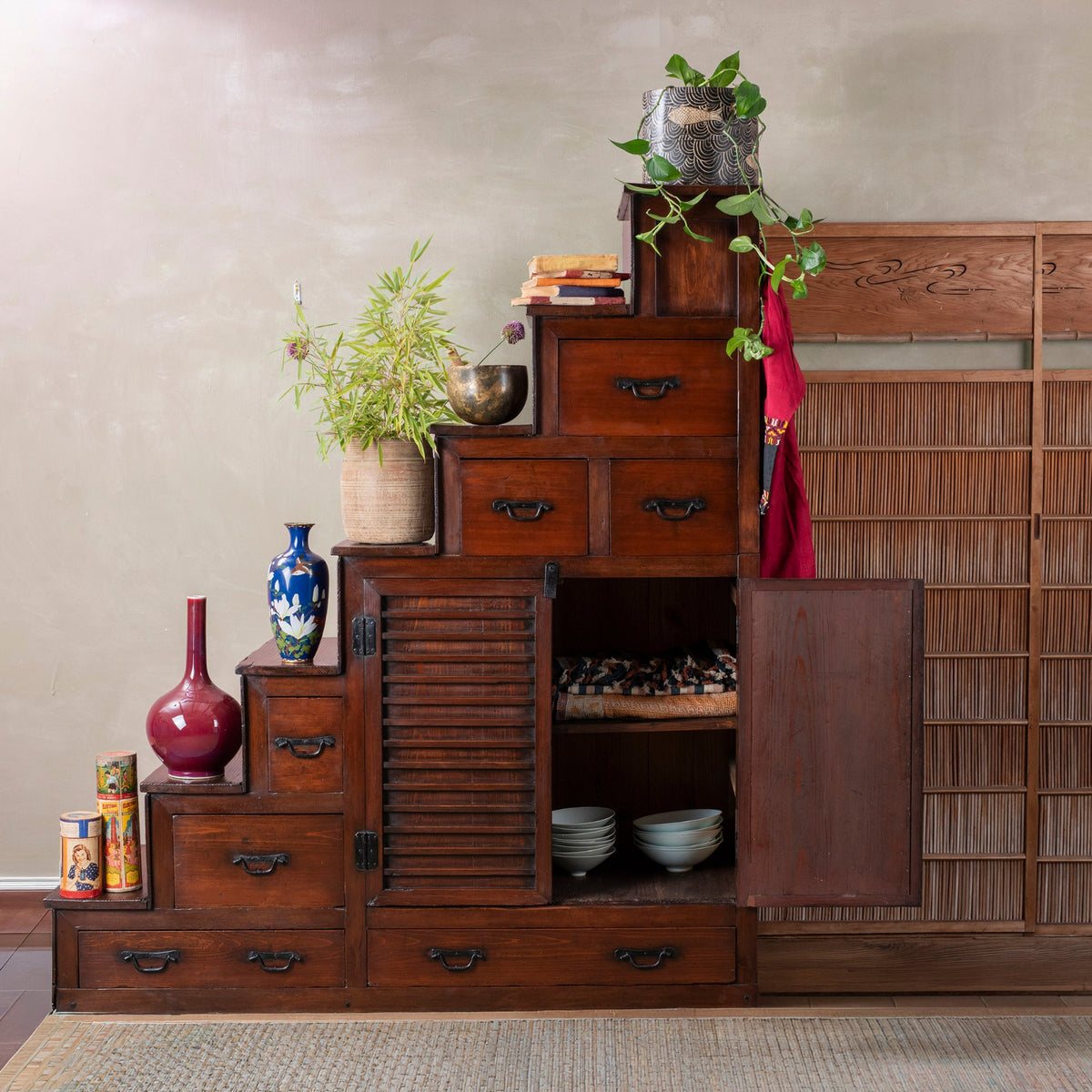 Antique Japanese Kaidan Dansu (Step Tansu) | Indigo Antiques