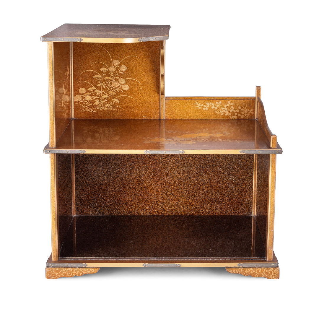 Antique Japanese Lacquer Table Shelf  | Indigo Antiques