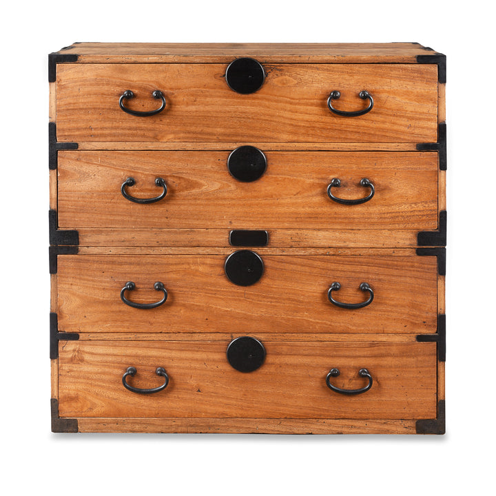 Antique Kanto Style Japanese Kasane Isho Dansu | Indigo Antiques