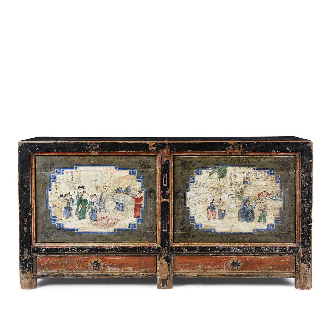 Antique Mongolian Painted Sideboard | Indigo Antiques