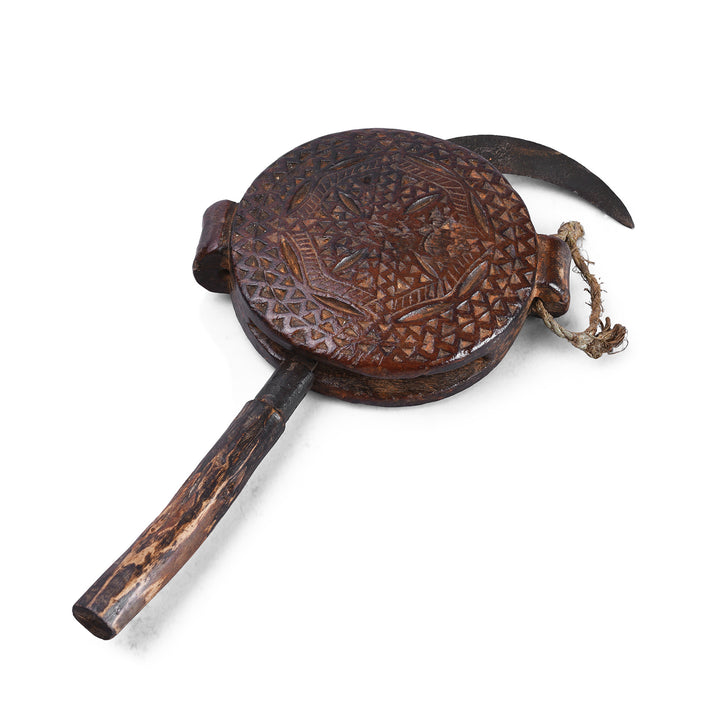 Antique Nepalese Carved Knife & Holder | Indigo Antiques